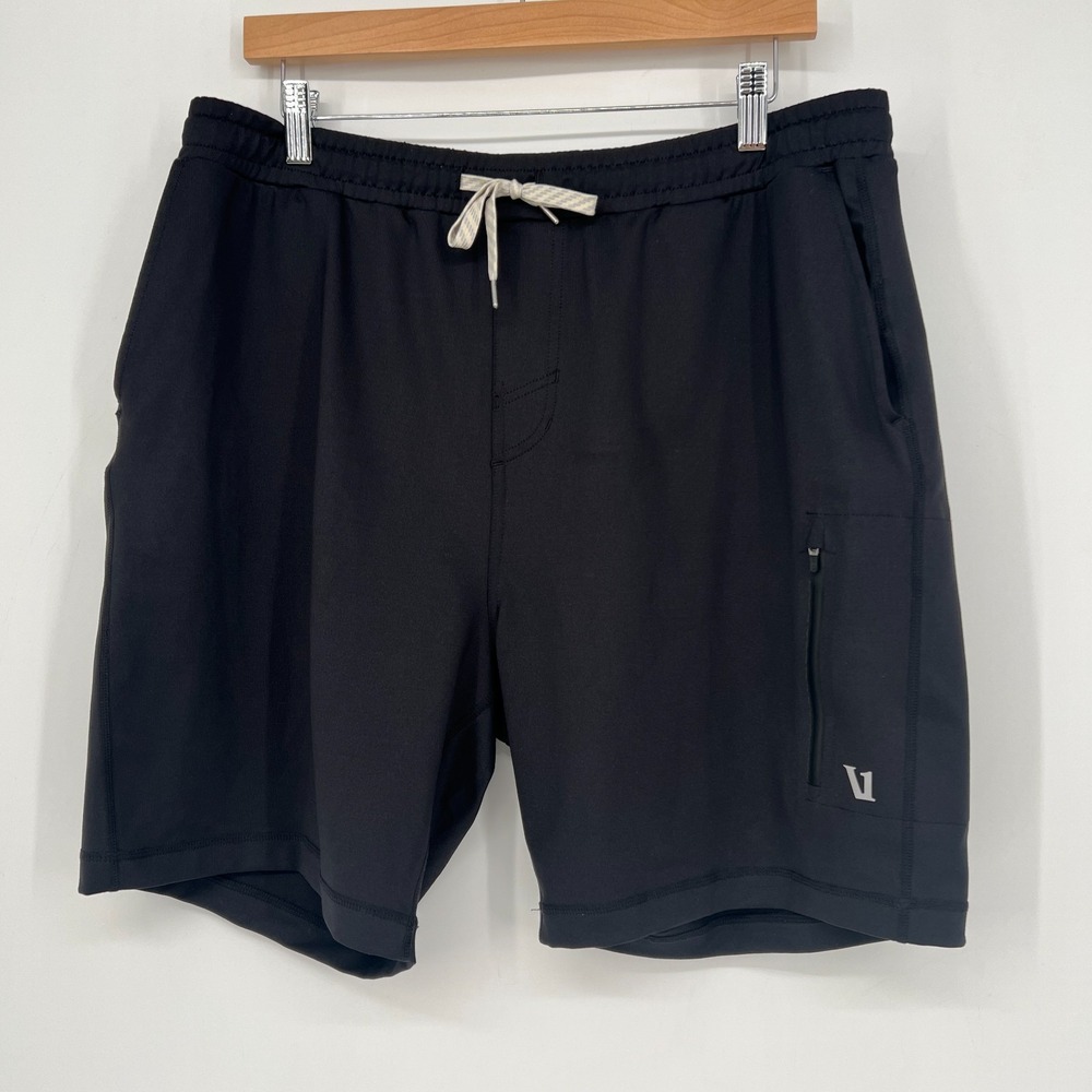 Vuori Sunday Performance Short Mens XL Black Athleisure Workout Gym